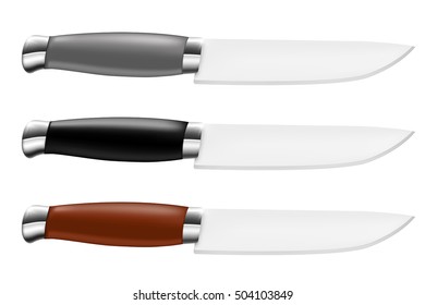 Knife. Vector illustration isolated on white background