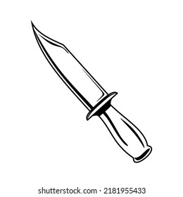 Messer, Vektorgrafik. Messer einzeln auf weißem Hintergrund. eps10