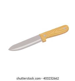 Knife vector illustration. kitchen utensils isolated on white background. Cooking tool