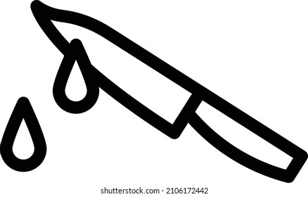 Messer, Vektorgrafik auf transparentem Hintergrund. Symbole in Premium-Qualität. Schlagt das Vektorsymbol für Konzept und Grafikdesign.