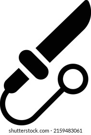 knife Vector illustration on a transparent background. Premium quality symmbols. Glyphs vector icons for concept and graphic design.