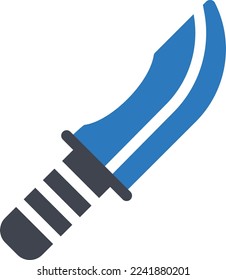 knife Vector illustration on a transparent background. Premium quality symmbols. Glyphs vector icons for concept and graphic design.