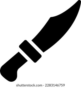 knife vector illustration on a transparent background.Premium quality symbols.Glyphs vector icons for concept and graphic design.