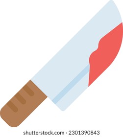 knife Vector illustration on a transparent background. Premium quality symmbols. Line Color vector icons for concept and graphic design.