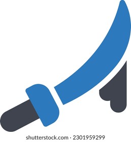 Messer, Vektorgrafik auf transparentem Hintergrund. Hochwertige Symbole. Glyphen Vektorsymbole für Konzept und Grafikdesign.
