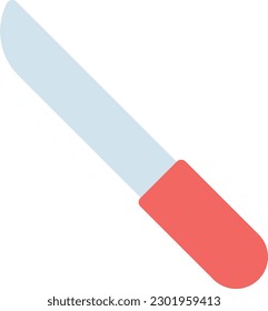 knife vector illustration on a transparent background.Premium quality symbols.Line color vector icons for concept and graphic design.