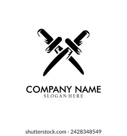 Knife vector illustration with unique design, perfect for logo, icon, mascot, etc.