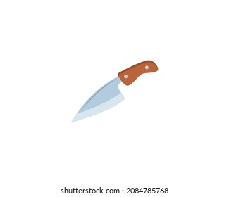 Knife vector isolated icon. Knife emoji illustration. Knife vector isolated emoticon