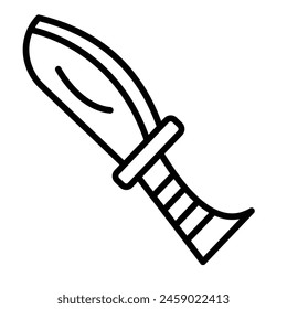 Knife Vector Line Icon Design