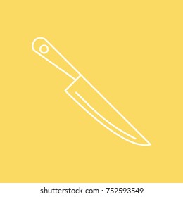 Knife vector line icon. eps-10