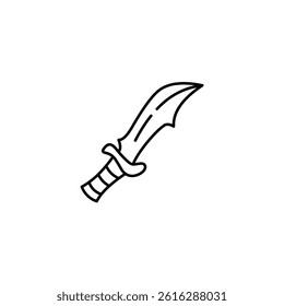 Knife vector line icon icons design