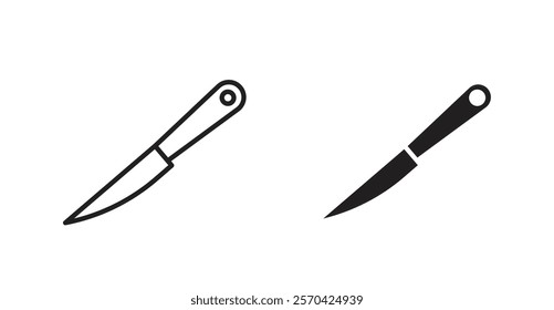 knife vector web icons set