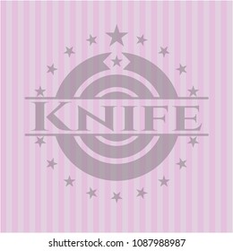 Knife vintage pink emblem