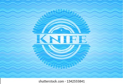 Knife water wave emblem.