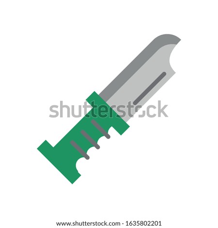 knife weapon military force isolated icon vector illustration design
