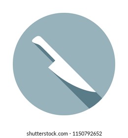 knifeicon in Flat long shadow. One of web collection icon can be used for UI/UX