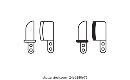 Knifes icon design with white background stock illustration