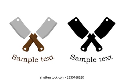 Knifes logo design. Vector illustration.
