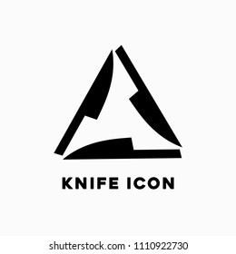 Knifes vector icon