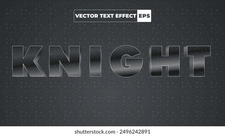 Knight 3d Vector Text Effect Fully Editable High Quality