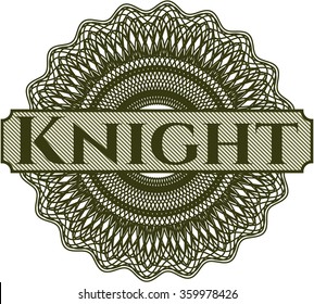 Knight abstract rosette