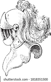 Armor Caballero, del Diccionario de Palabra y Cosas, 1888.