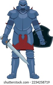 Ilustración de Knight en vectores de armas