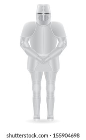 knight armor vector illustration isolated on background