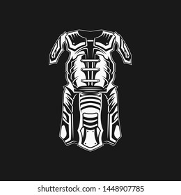 Knight ArmorVector Illustration in dark background