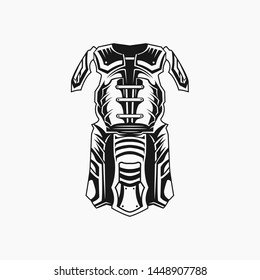 Knight ArmorVector Illustration in White Background