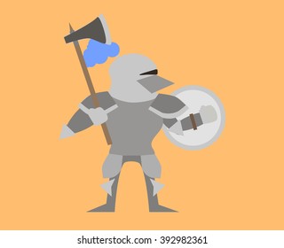 Knight with axe