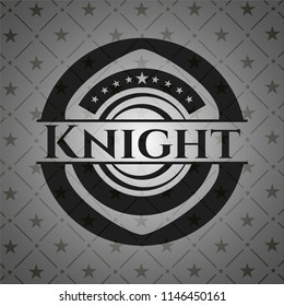 Knight black emblem. Vintage.