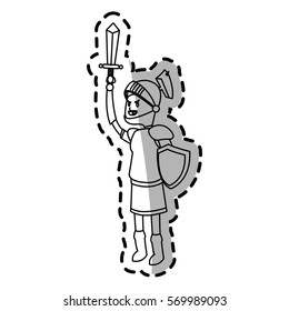 knight cartoon icon