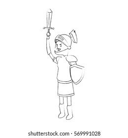 knight cartoon icon