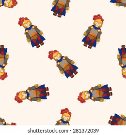 knight , cartoon seamless pattern background