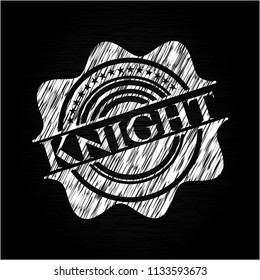 Knight chalkboard emblem