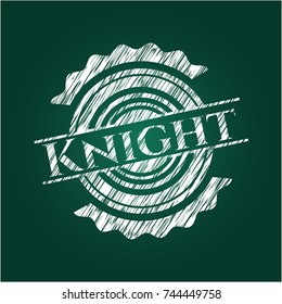 Knight chalkboard emblem