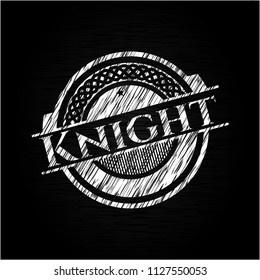 Knight with chalkboard texture
