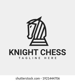 Knight chees logo made with black outline