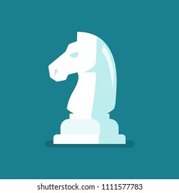 Knight Chess figure icon. Vector illustration