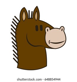 knight chess horse piece strategy business vector illustration
