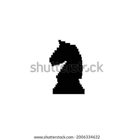 knight chess icon illustration design