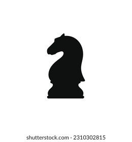 Knight chess icon isolated on white background