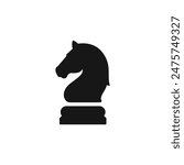 Knight chess icon vector. EPS 10 editable vector