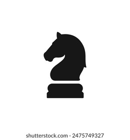 Knight chess icon vector. EPS 10 editable vector