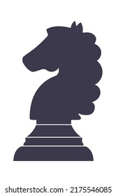 Knight chess icon. Vector illustration