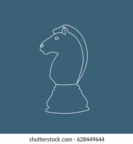 Knight chess icon, vector illustration design. Sport objects collection.