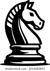 Knight chess line icon. linear style sign for mobile concept and web sign, symbol, vector, art