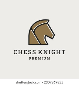 knight chess logo.icon, modern template design .