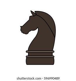 knight chess piece icon image 